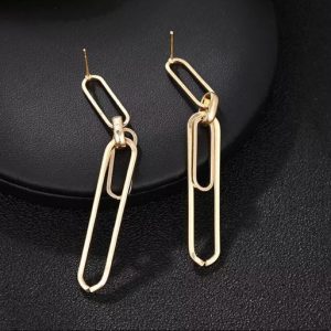 Geometric Gold Earrings